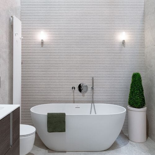 Spiga Noir Caliza 45x120 Box Porcelanosa