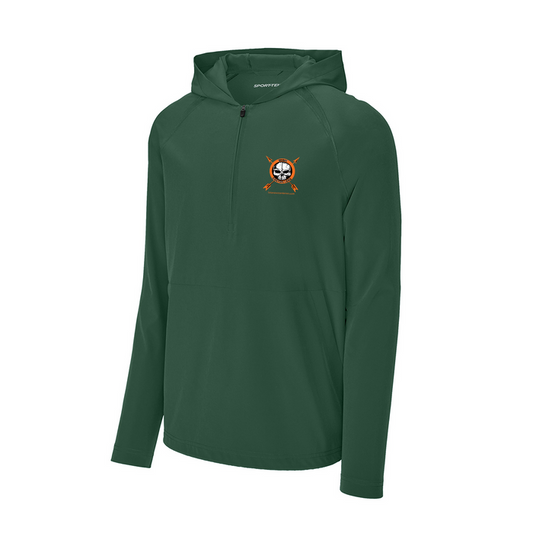 Sport-Tek® Repeat 1/2-Zip Long Sleeve Hooded Jacket, Full Color