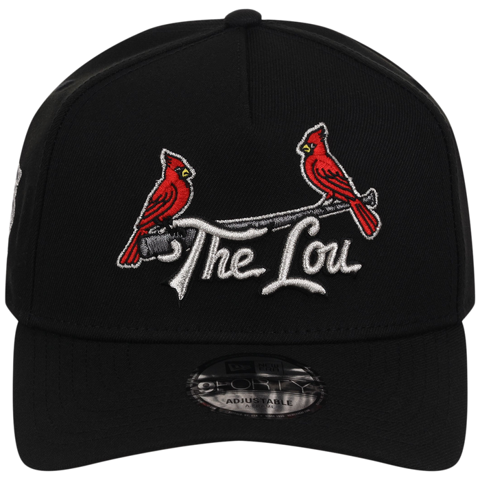 St. Louis Cardinals - St. Louis Crown the City 2.0 'The Lou' New Era 9FORTY (Black/Black)