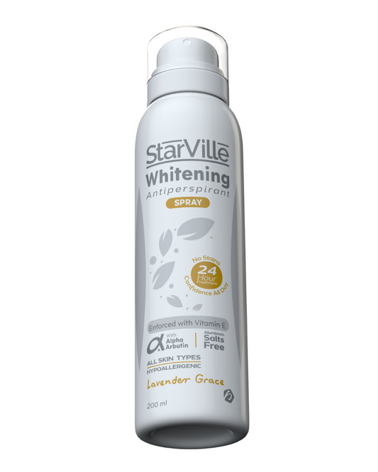 Starville Whitening Antiperspirants Spray Lavender Grace 200 ml - ستار فيل وايتنينج أنتيبرسبيرانت سبراي لافندر جريس 200 مل
