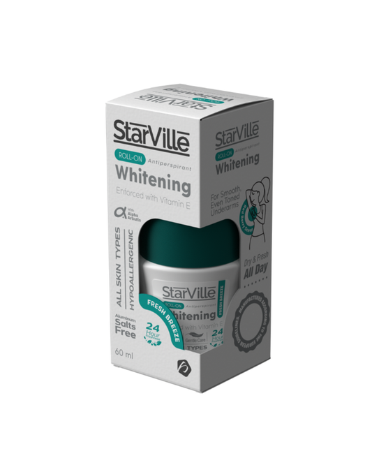 Starville Whitening Roll on Fresh Breeze 60 ml - ستار فيل وايتنينج رول أون برائحة فريش بريز 60 مل