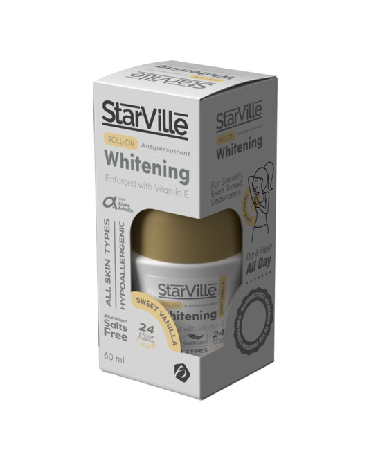 Starville Whitening Roll on Sweet Vanilla 60 ml - ستار فيل وايتنينج رول أون سويت فانيلا 60 مل