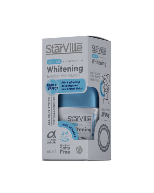 Starville Whitening Roll-On Triple effect 60 ml - ستار فيل وايتنينج رول أون تريبل إيفكت 60 مل