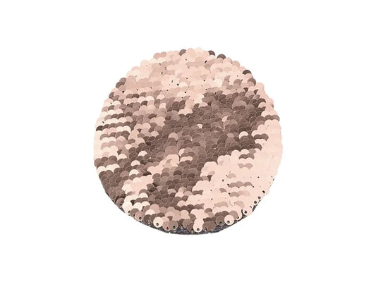 Sublimation φ10 Flip Sequins Adhesive (Round, Champagne W/ White)