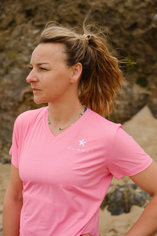 Super lightweight Tech T-Shirt Ladies Fit |Pink