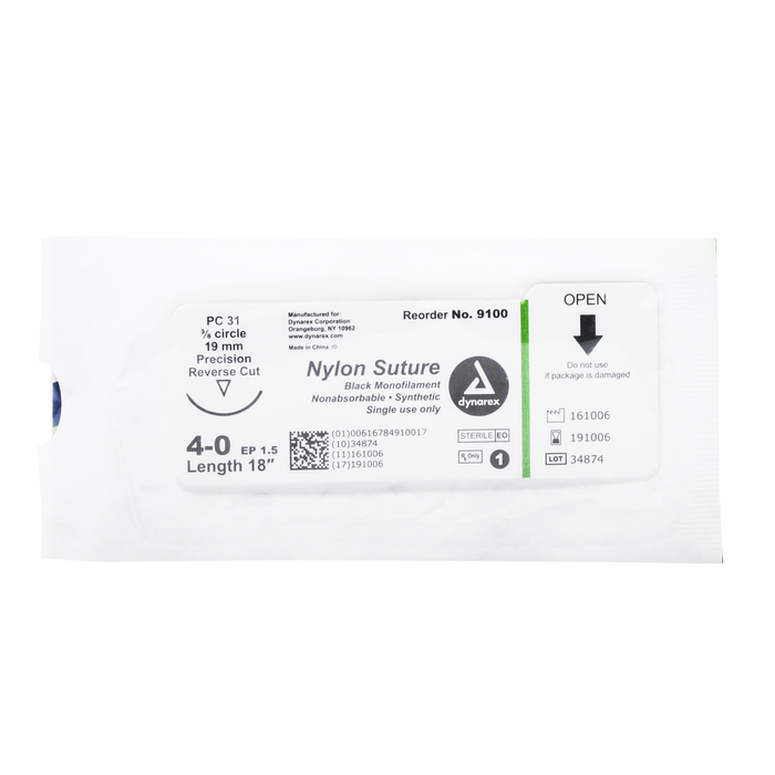 Suture Thread With Needle 18" Each