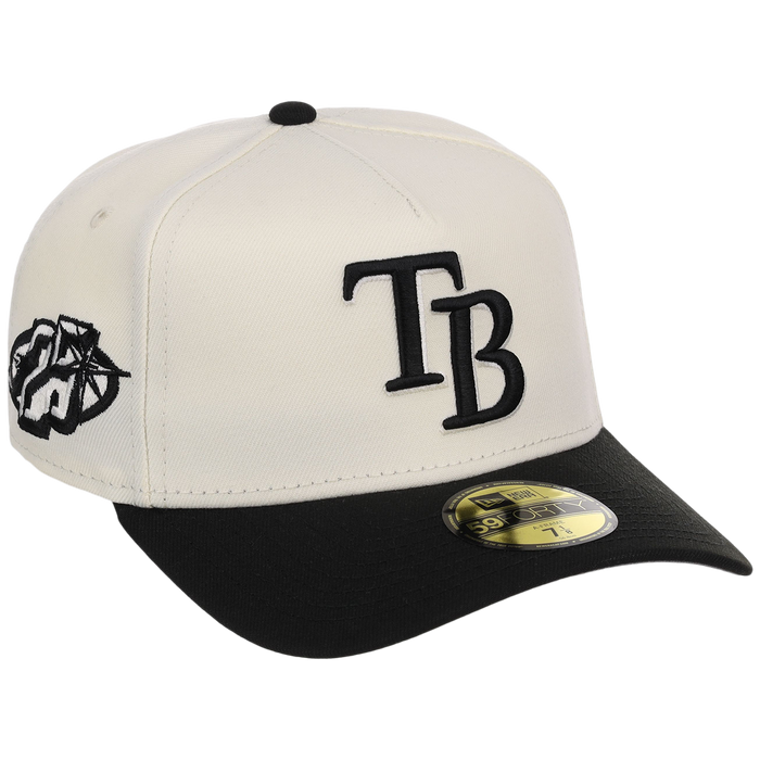 Tampa Bay Rays MLB Chrome Noir New Era 59FORTY