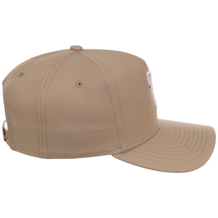 Texas Rangers Women's New Era 9FORTY Camel A-Frame