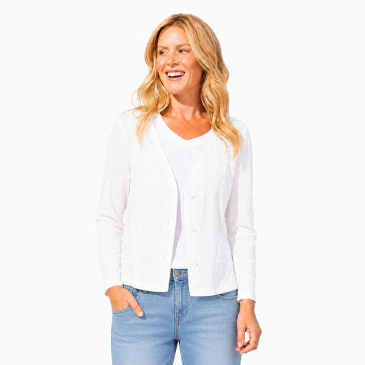 Textured Cotton Short Jacket - 10060