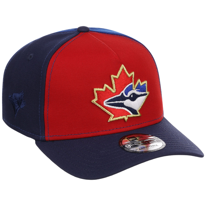 Toronto Blue Jays Toronto Crown the City - Pinwheel New Era 9FORTY (Multi/Navy)