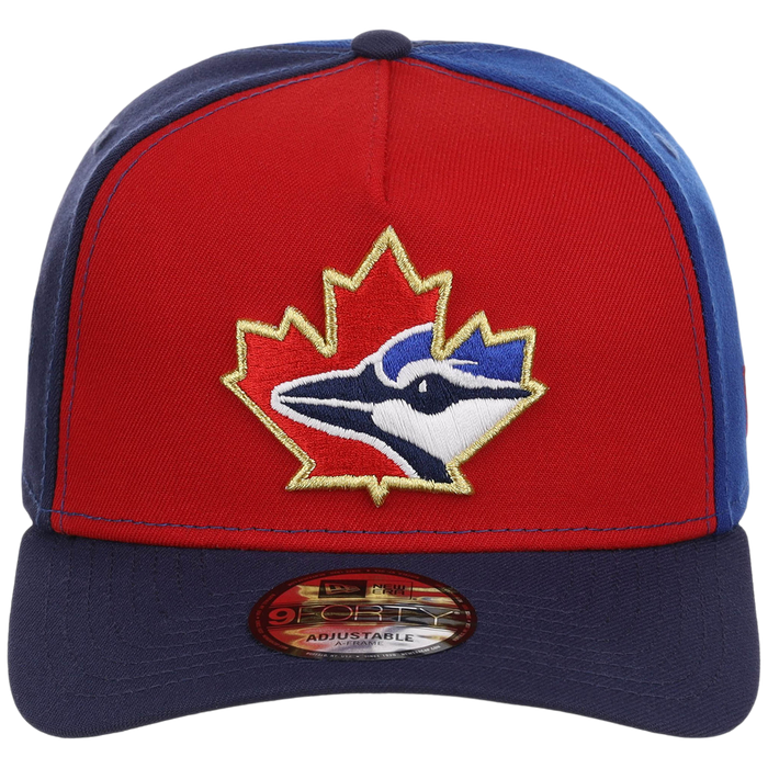 Toronto Blue Jays Toronto Crown the City - Pinwheel New Era 9FORTY (Multi/Navy)