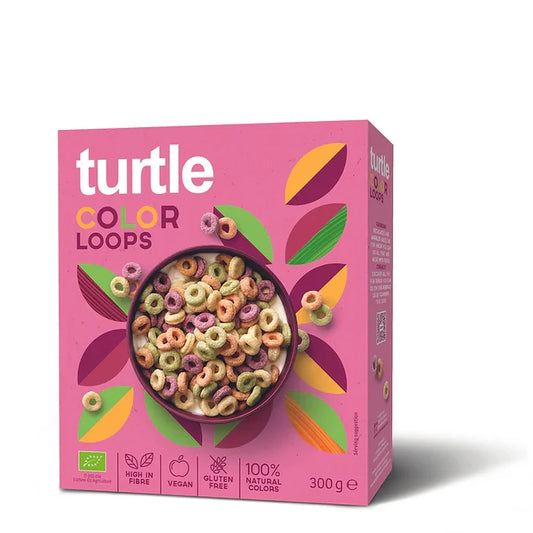 Turtle Organic Colour Loops Cereal 300g
