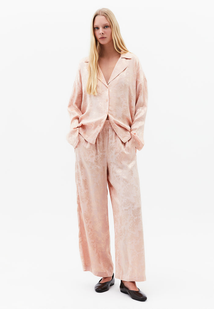 Ultra High Waist Wide Leg Elastic Waist Pants - CAMEO ROSE