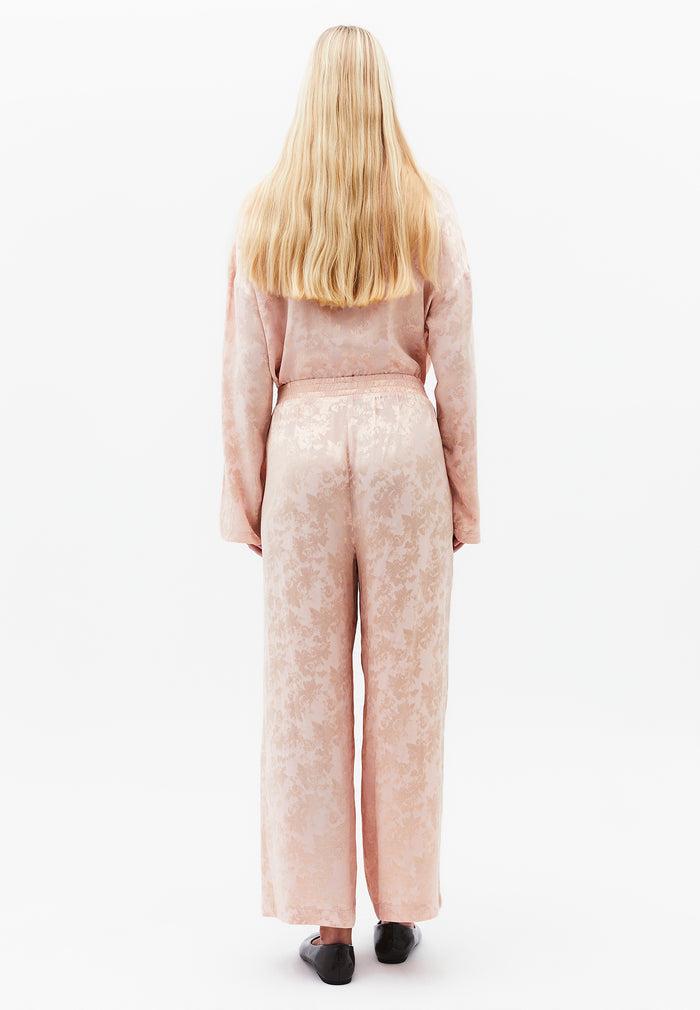 Ultra High Waist Wide Leg Elastic Waist Pants - CAMEO ROSE