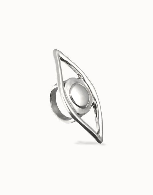 silver ring with eye