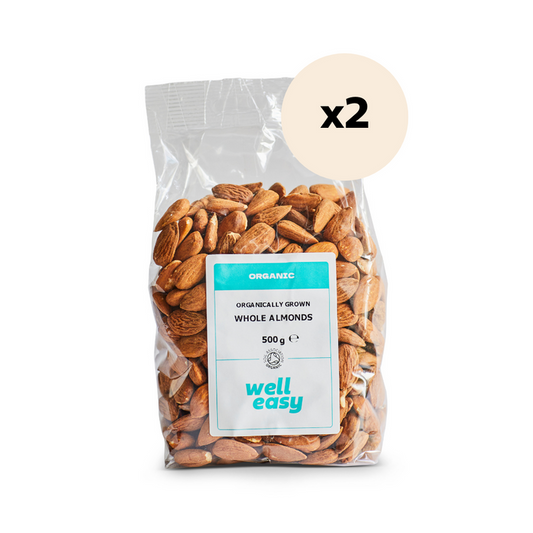 WellEasy Organic Whole Almonds 1kg