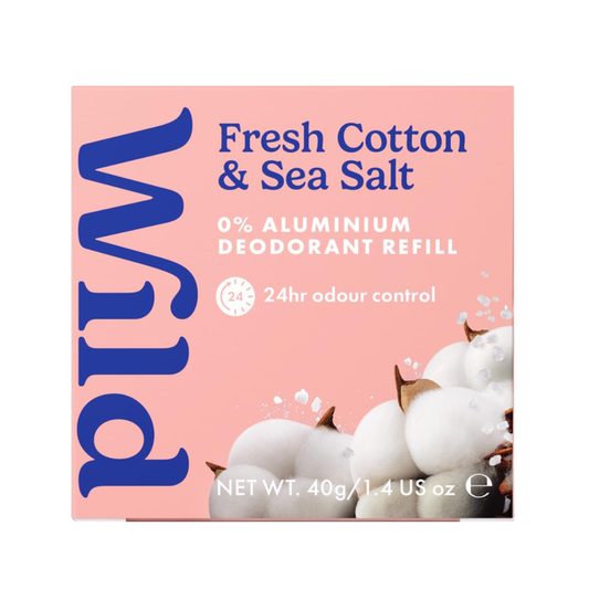 Wild Fresh Cotton & Sea Salt Deodorant Refill 40g