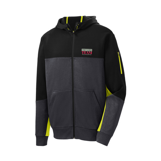 Winter Special Sport-Tek® Tech Fleece Color block Full-Zip Hooded Jacket