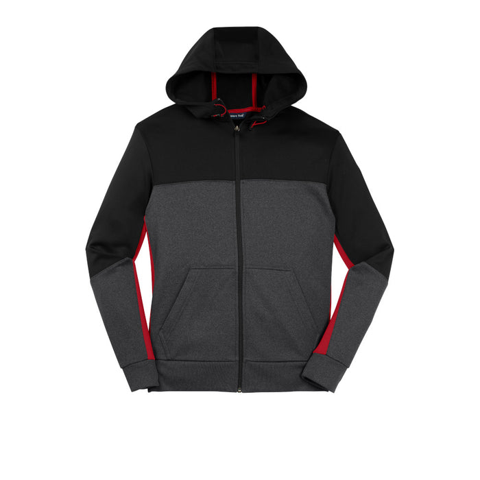 Winter Special Sport-Tek® Tech Fleece Color block Full-Zip Hooded Jacket