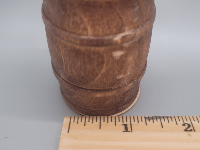 Wooden Barrel Display Stand - Large - Chablis Wooden Barrel with Wood Holder