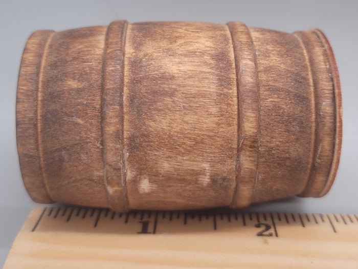 Wooden Barrel Display Stand - Large - Wooden Cabernet Barrel with Wooden Holder