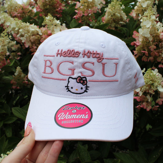 Zephyr Hello Kitty BGSU School Daze White Hat