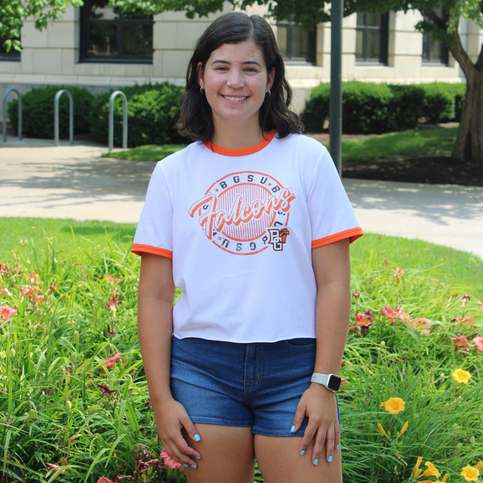 Zoozatz Ladies Falcons Retro Tee
